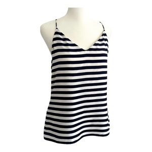 J.Crew Silk Camisole Striped Fully Lined Size 2